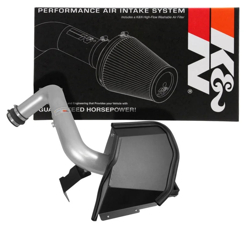 K&N 14-16 Kia Forte Coup L4-1.6L F/I Silver Typhoon Short Ram Intake - Additional View 8