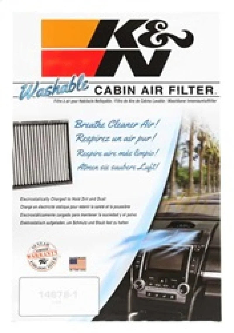 K&N 14-17 Fiat 500L 1.4L L4 F/I Air Filter - Back View