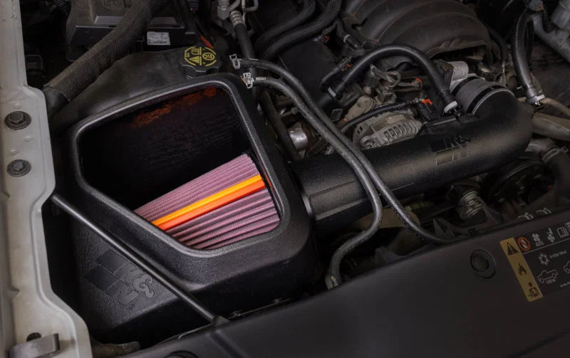 K&N 14-20 Chevy Silverado 1500 (5.3L/6.2L V8) NextGen Cold Air Intake - Back View