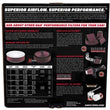 Load image into Gallery viewer, K&amp;N 14in Red Custom Air Cleaner Assembly - 5.125in ID x 14in OD x 2.75in H x 1.25in Drop Base - Side View