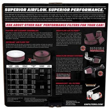 Load image into Gallery viewer, K&amp;N 14in Red Custom Air Cleaner Assembly - 5.125in ID x 14in OD x 2.75in H x 1.25in Drop Base - Side View