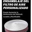 Load image into Gallery viewer, K&amp;N 14in Red Custom Air Cleaner Assembly - 5.125in ID x 14in OD x 2.75in H x 1.25in Drop Base - Additional View 5
