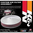 Load image into Gallery viewer, K&amp;N 14in Red Custom Air Cleaner Assembly - 5.125in ID x 14in OD x 2.75in H x 1.25in Drop Base - Additional View 8