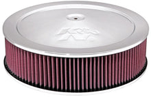 Load image into Gallery viewer, K&amp;N 14in Red Custom Air Cleaner Assembly - 5.125in ID x 14in OD x 3.75in H x 1.25in Drop Base - Main Product View
