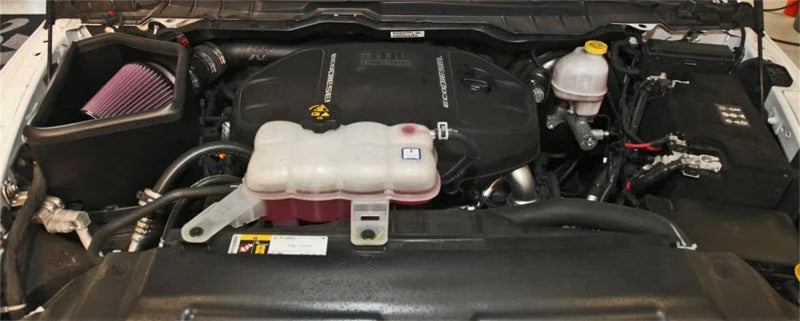 K&N 15-16 Dodge Ram 1500 V6-3.0L DSL Performance Intake Kit - Back View