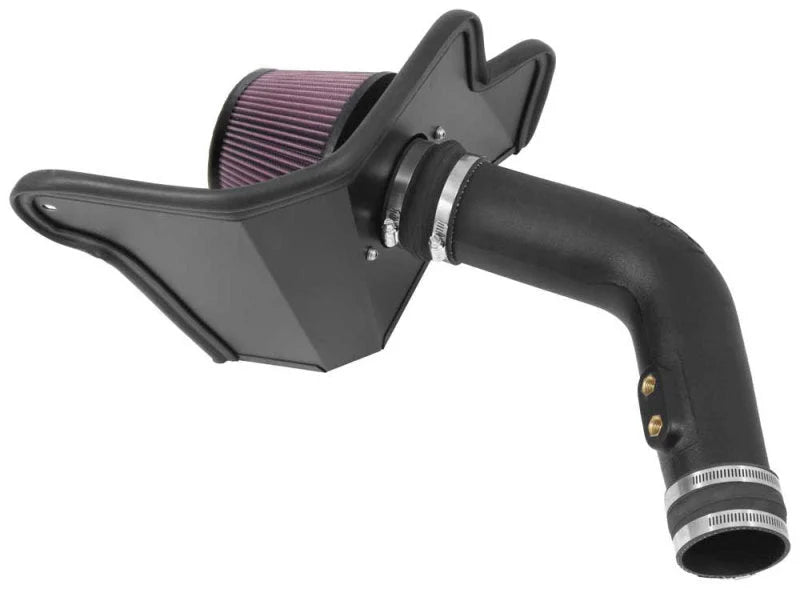 K&N 15-17 Ford Mustang 3.7L V6 F/I Performance Intake Kit - Installation View