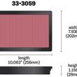 Load image into Gallery viewer, K&amp;N 15-17 Nissan NP300 L4-2.3L DSL Drop In Air Filter - Additional View 8