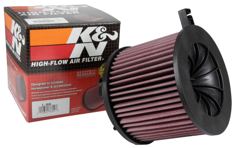 K&N 15-18 Audi A4 L4-1.4L 18-20 A5/RS5 2021 Q5 F/I Drop In Replacement Air Filter - Installation View