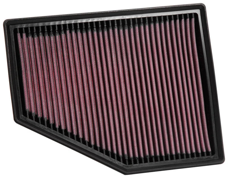 K&N 15-18 BMW 740I L4-3.0L F/I Replacement Drop In Air Filter - Side View