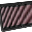 Load image into Gallery viewer, K&amp;N 15-18 Kia Sorrento III L4-2.2L DSL Replacement Drop In Air Filter - Side View