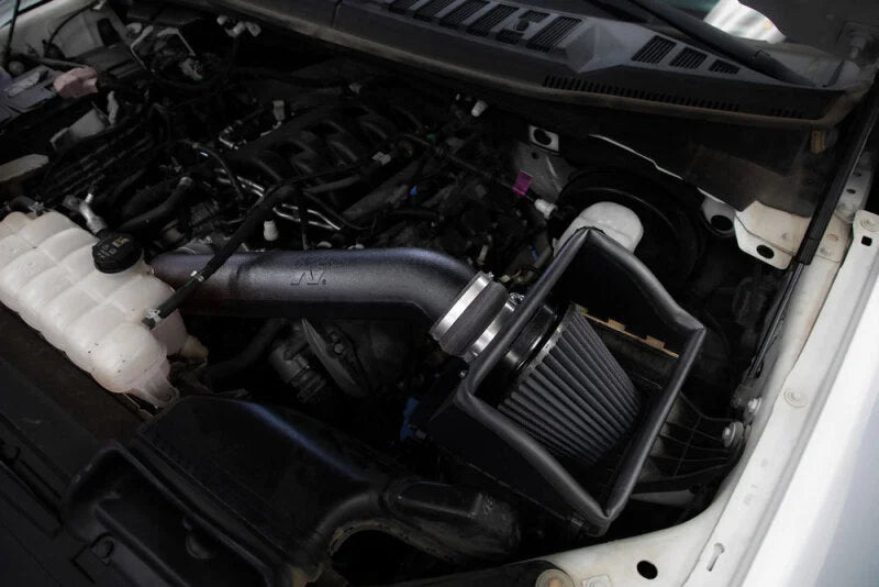K&N 15-20 Ford F150 V8-5.0L Cold Air Intake - DRYFLOW - Side View