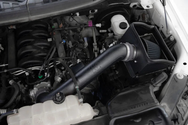 K&N 15-20 Ford F150 V8-5.0L Cold Air Intake - DRYFLOW - Installation View