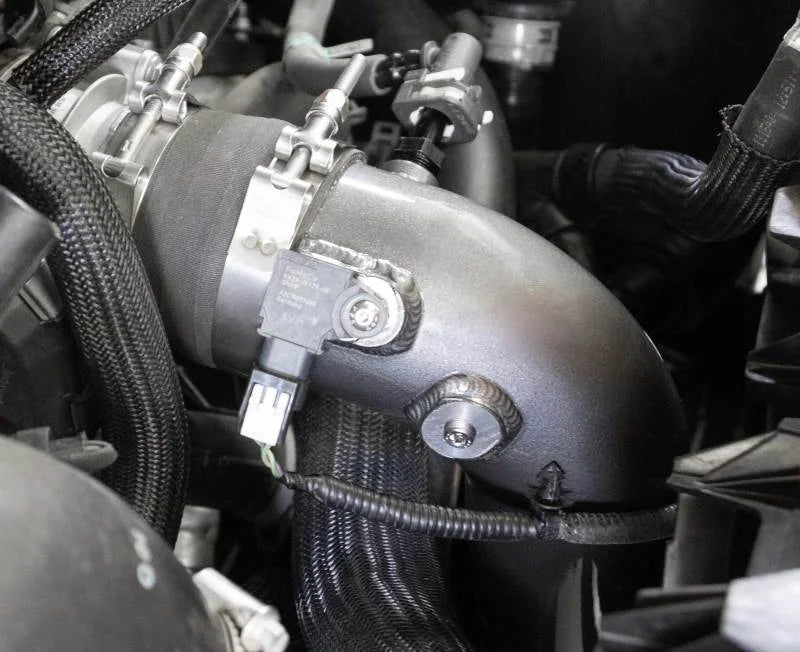 K&N 15-22 Ford F-150/Raptor V6-3.5L F/I Charge Pipe - Side View