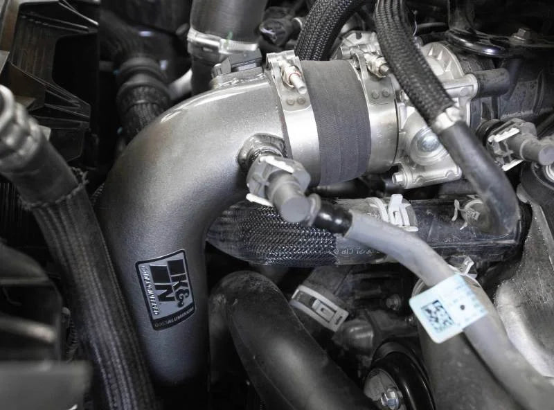 K&N 15-22 Ford F-150/Raptor V6-3.5L F/I Charge Pipe - Installation View