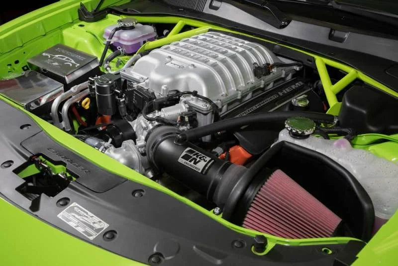 K&N 15-23 Dodge Challenger 6.2L V8 / 15-23 Dodge Charger 6.2L V8 Oil Catch Can - Side View