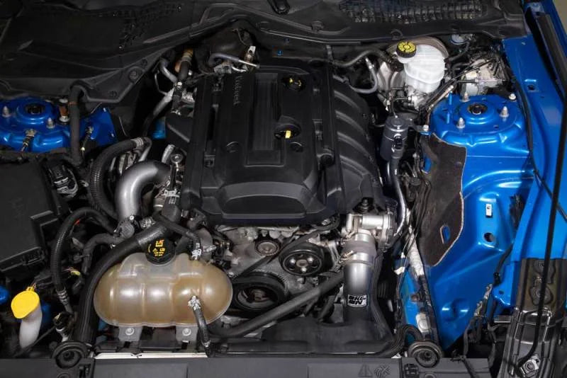 K&N 15-23 Ford Mustang 2.3L Ecoboost Oil Catch Can - Installation View