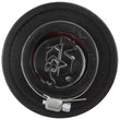 Load image into Gallery viewer, K&amp;N 1.5in Flange ID x 3in OD x 2.5in H Chrome Finish Rubber Base Crankcase Vent Filter - Side View