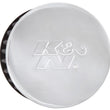 Load image into Gallery viewer, K&amp;N 1.5in Flange ID x 3in OD x 2.5in H Chrome Finish Rubber Base Crankcase Vent Filter - Installation View