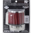 Load image into Gallery viewer, K&amp;N 1.5in Flange ID x 3in OD x 2.5in H Chrome Finish Rubber Base Crankcase Vent Filter - Additional View 6