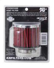 Load image into Gallery viewer, K&amp;N 1.5in Flange ID x 3in OD x 2.5in H Chrome Finish Rubber Base Crankcase Vent Filter - Additional View 6