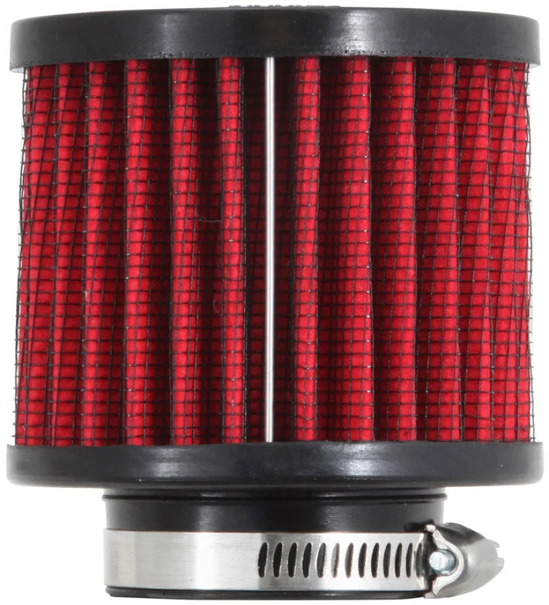 K&N 1.5in Flange ID x 3in OD x 2.5in H Rubber Base Crankcase Vent Filter - Main Product View