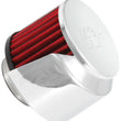 Load image into Gallery viewer, K&amp;N 1.5in Flange ID x 3in OD x 2.5in Height Clamp On Crankcase Vent Filter - Main Product View