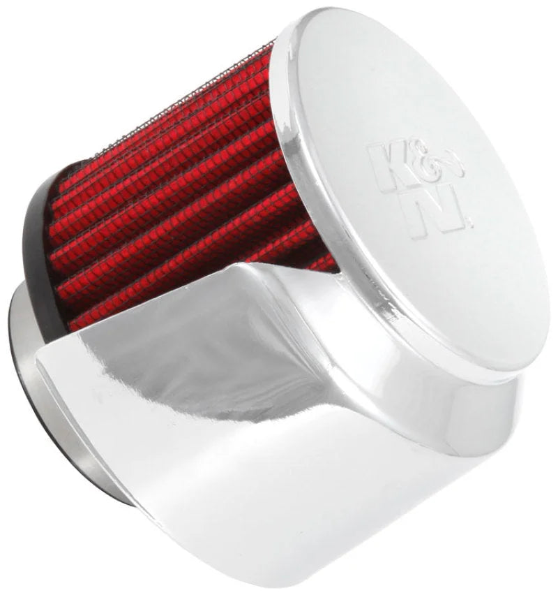 K&N 1.5in Flange ID x 3in OD x 2.5in Height Clamp On Crankcase Vent Filter - Main Product View