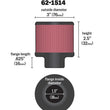 Load image into Gallery viewer, K&amp;N 1.5in Flange ID x 3in OD x 2.5in Height Clamp On Crankcase Vent Filter - Installation View