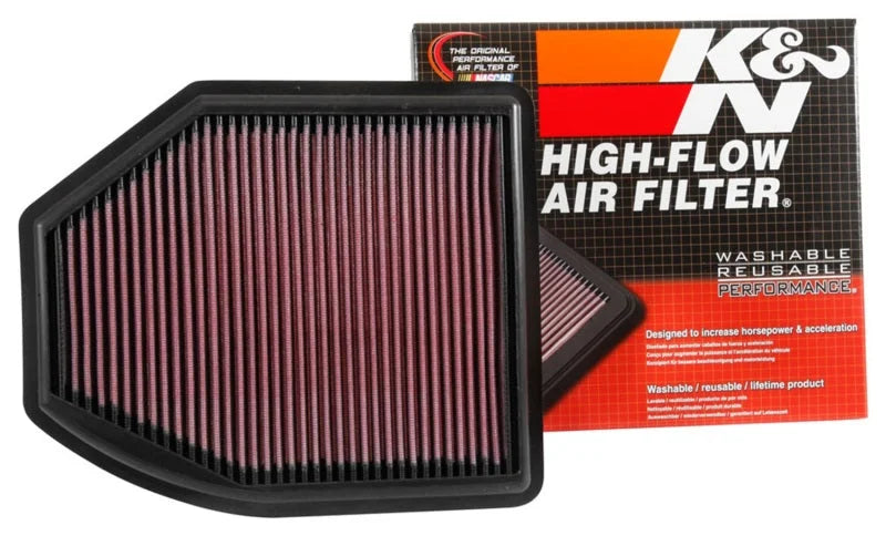 K&N 16-17 Acura ILX L4-2.4L F/I Replacement Drop In Air Filter - Back View