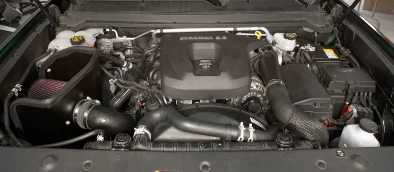 K&N 16-17 Chevrolet Colorado L4-2.8L DSL AirCharger Performance Intake Kit - Side View