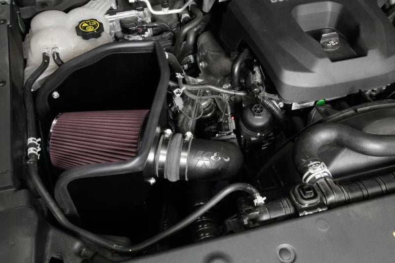K&N 16-17 Chevrolet Colorado L4-2.8L DSL AirCharger Performance Intake Kit - Back View