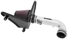 Load image into Gallery viewer, K&amp;N 16-17 Chevy Camaro 3.6L Silver Typhoon Short Ram Intake - Installation View