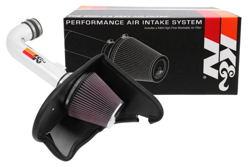 K&N 16-17 Chevy Camaro 3.6L Silver Typhoon Short Ram Intake - Additional View 8