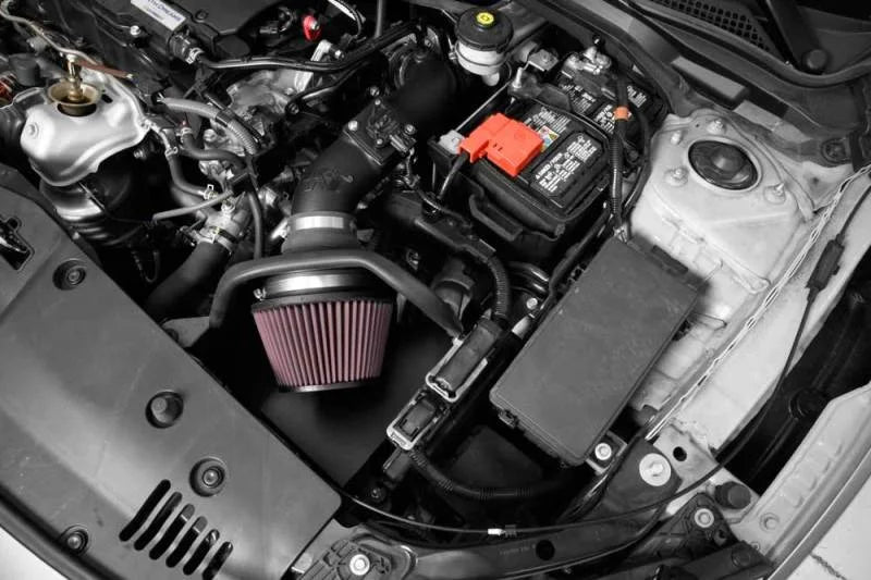 K&N 16-17 Honda Civic (Will Not Fit Type R) L4-2.0L AirCharger Performance Air Intake Kit - Side View