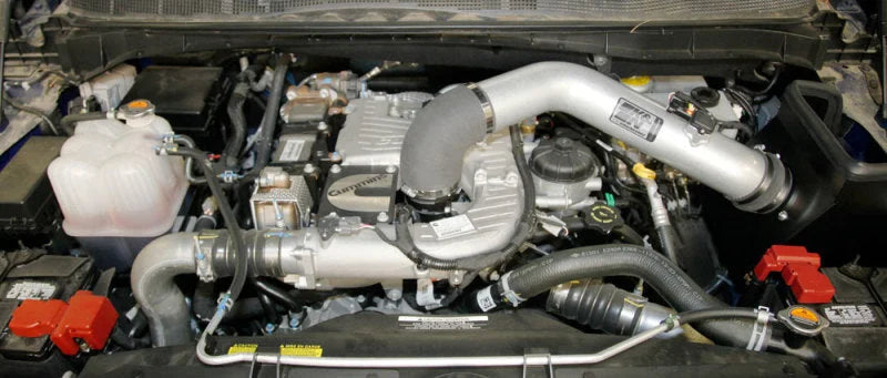 K&N 16-17 Nissan Titan XD V8-5.0L Performance Air Intake Kit - Metal - Back View