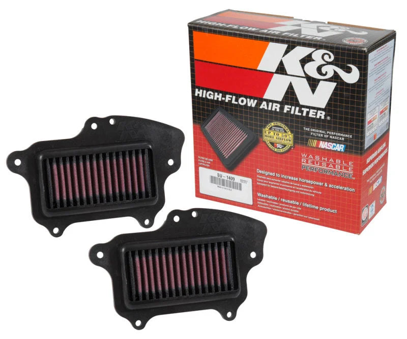 K&N 16-17 Suzuki Boulevard M90 1462CC Replacement Drop In Air Filter (Set of 2) - Main Product View