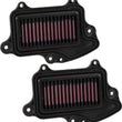 Load image into Gallery viewer, K&amp;N 16-17 Suzuki Boulevard M90 1462CC Replacement Drop In Air Filter (Set of 2) - Side View