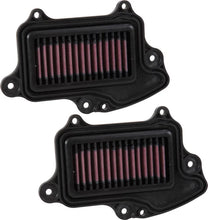 Load image into Gallery viewer, K&amp;N 16-17 Suzuki Boulevard M90 1462CC Replacement Drop In Air Filter (Set of 2) - Side View