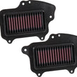 Load image into Gallery viewer, K&amp;N 16-17 Suzuki Boulevard M90 1462CC Replacement Drop In Air Filter (Set of 2) - Installation View
