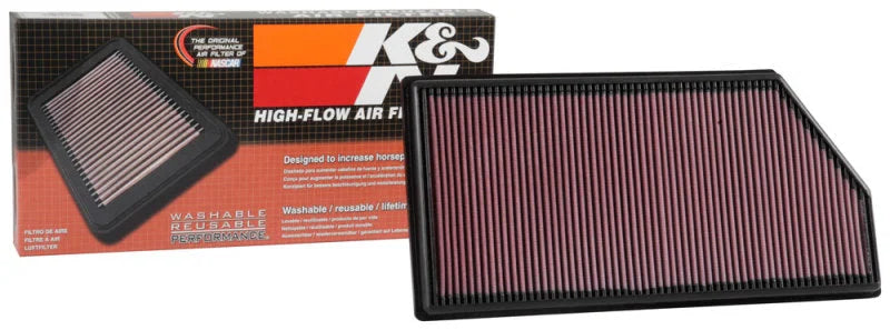 K&N 16-18 Mercedes Benz E200d L4-2.0L Diesel Drop In Air Filter - Installation View