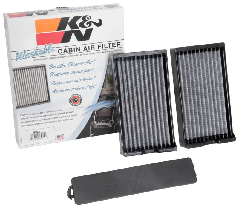 K&N 16-18 Nissan Titan XD Cabin Air Filter (Set of 2) - Back View