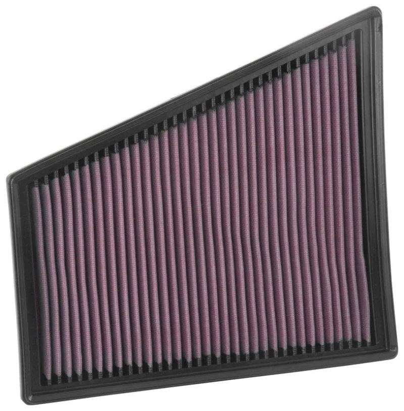 K&N 16-18 Porsche 718 Boxster H4-2.0L Drop In Air Filter - Side View