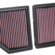 Load image into Gallery viewer, K&amp;N 16-19 BMW 750i L6-4.4L F/I Replacement Drop In Air Filter - Side View
