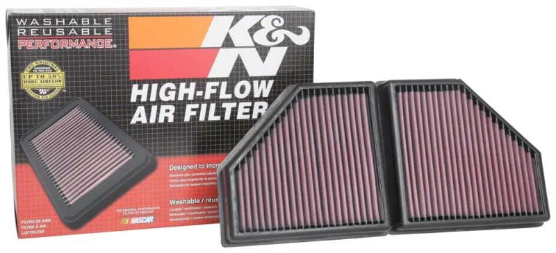 K&N 16-19 BMW 750i L6-4.4L F/I Replacement Drop In Air Filter - Additional View 5