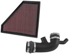 Load image into Gallery viewer, K&amp;N 16-19 Chevrolet Camaro V6-3.6L Performance Intake Kit - Installation View