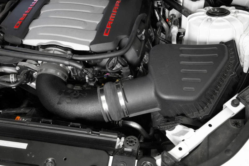 K&N 16-19 Chevrolet Camaro V8-6.2L Performance Intake Kit - Side View