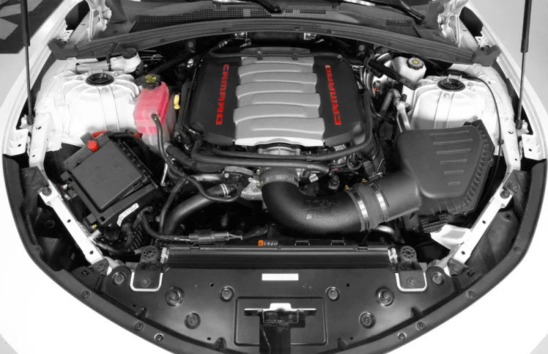 K&N 16-19 Chevrolet Camaro V8-6.2L Performance Intake Kit - Back View