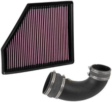 Load image into Gallery viewer, K&amp;N 16-19 Chevrolet Camaro V8-6.2L Performance Intake Kit - Installation View