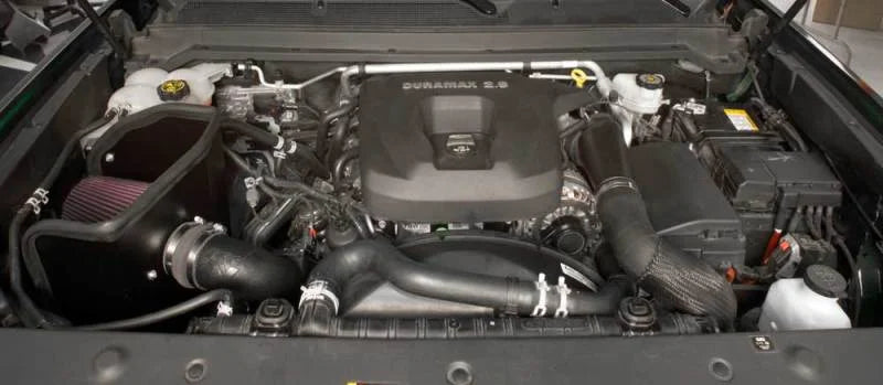 K&N 16-19 Chevrolet Colorado L4-2.8L DSL Performance Intake Kit - Back View