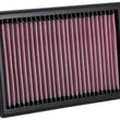 Load image into Gallery viewer, K&amp;N 16-19 Lexus RX450H V6-3.5L F/I Replacement Drop In Air Filter - Side View